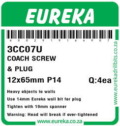 3CC07 - Coach Screw & Plug -3CC07_Label_T